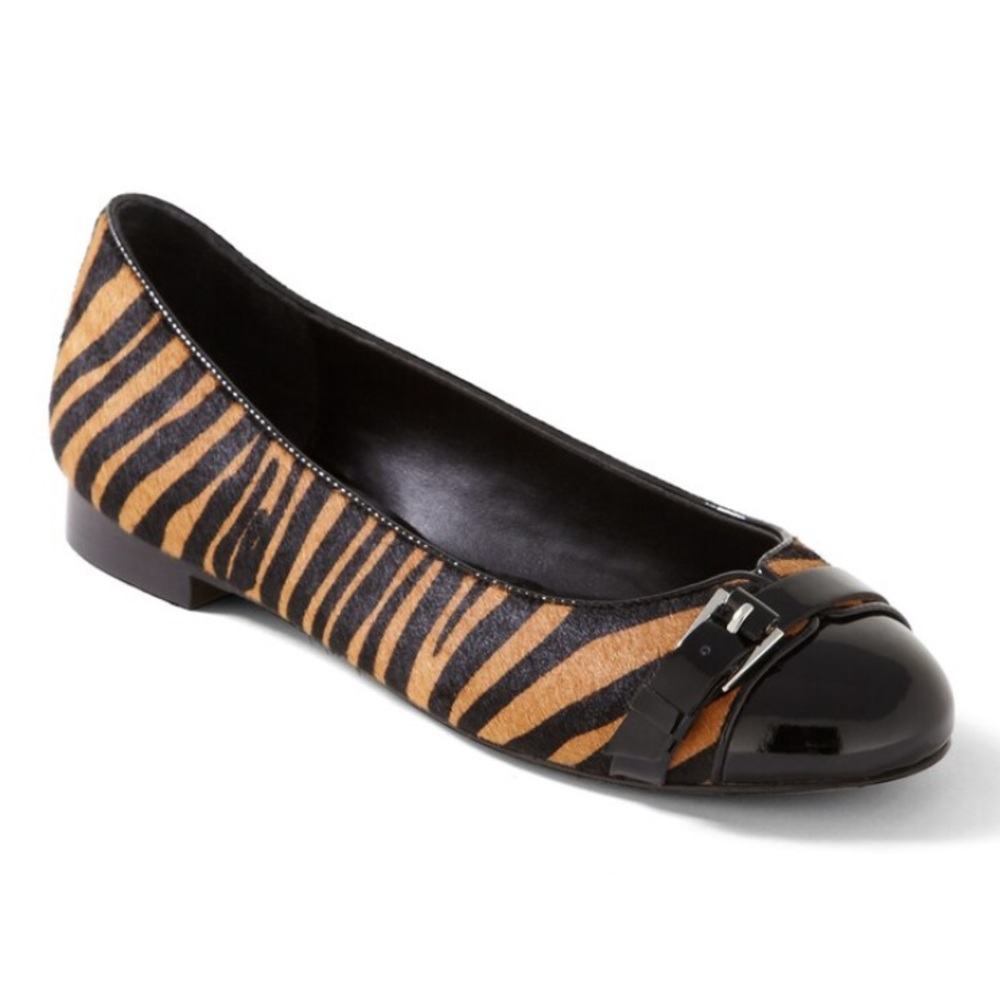 🎉2xHP🎉 WHBM “Barcelona” Tigerprint Flats Sz 6.5